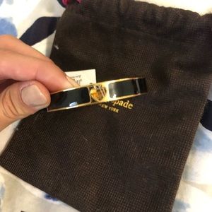 Kate Spade Black Spade Bangle Bracelet